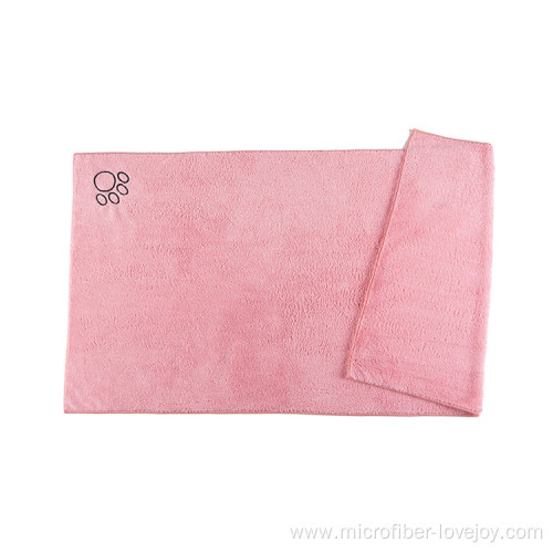 Bath Pet Dog Robe Pink Towel for Dog